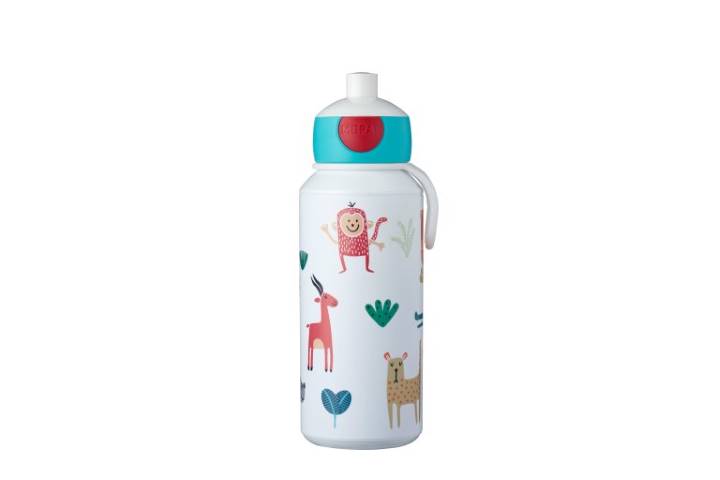 trinkflasche pop-up campus 400 ml - animal friends