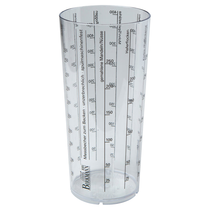 Laib & Seele, Messbecher, Ø 7,8 cm, Höhe 17 cm, transparent