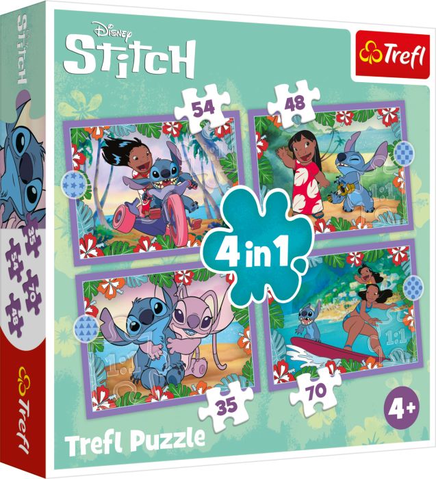 Lilo & Stitch 4in1 Puzzle 35/48/54/70T