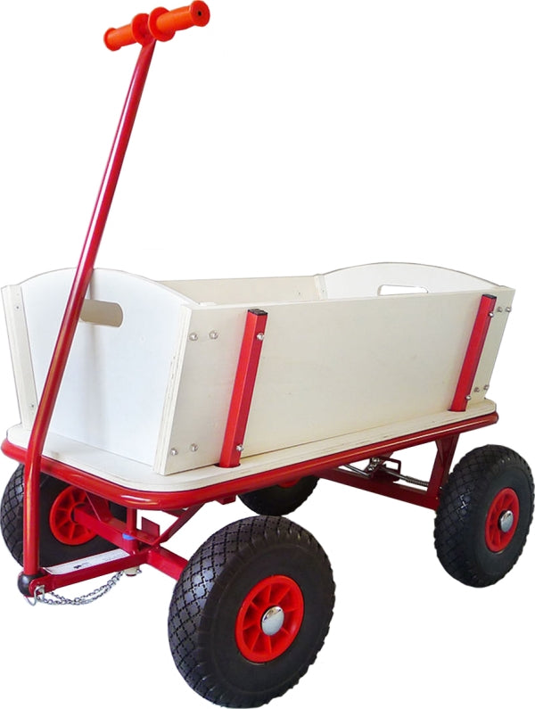 Bollerwagen m. Bremse + PU-Reifen