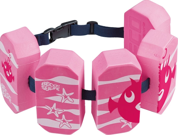 Schwimmgürtel 5Pads Sealife pink, 2-6 J.