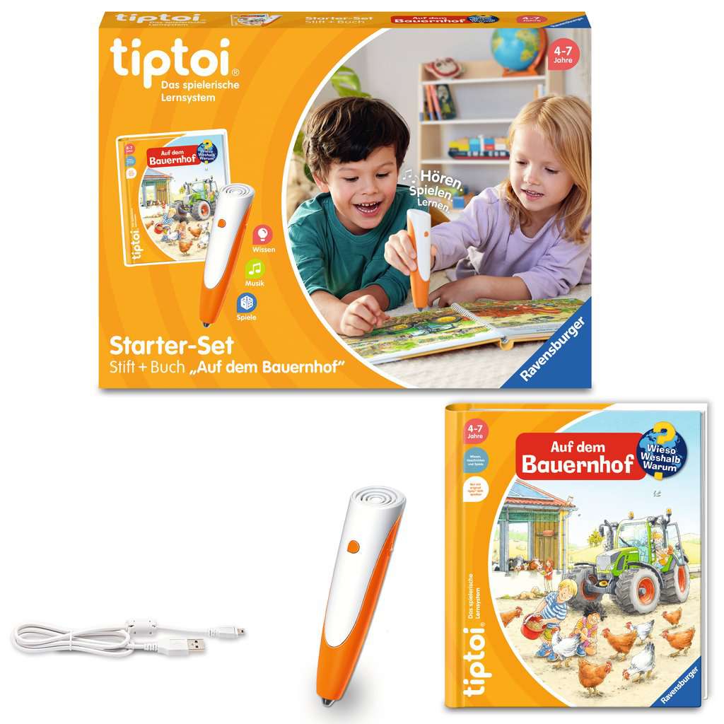 Starter-Set: Stift und Bauernhof-Buch