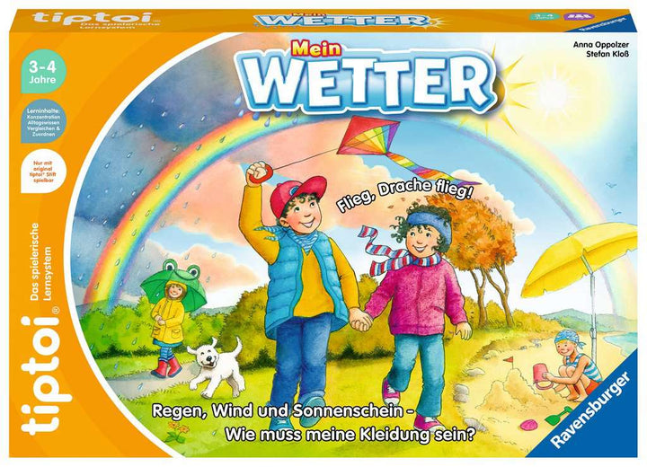 Ravensburger tiptoi Spiel 00118 Mein Wetter – Lernspiel von Ravensburger ab 3 Jahren für 1-4 Spieler