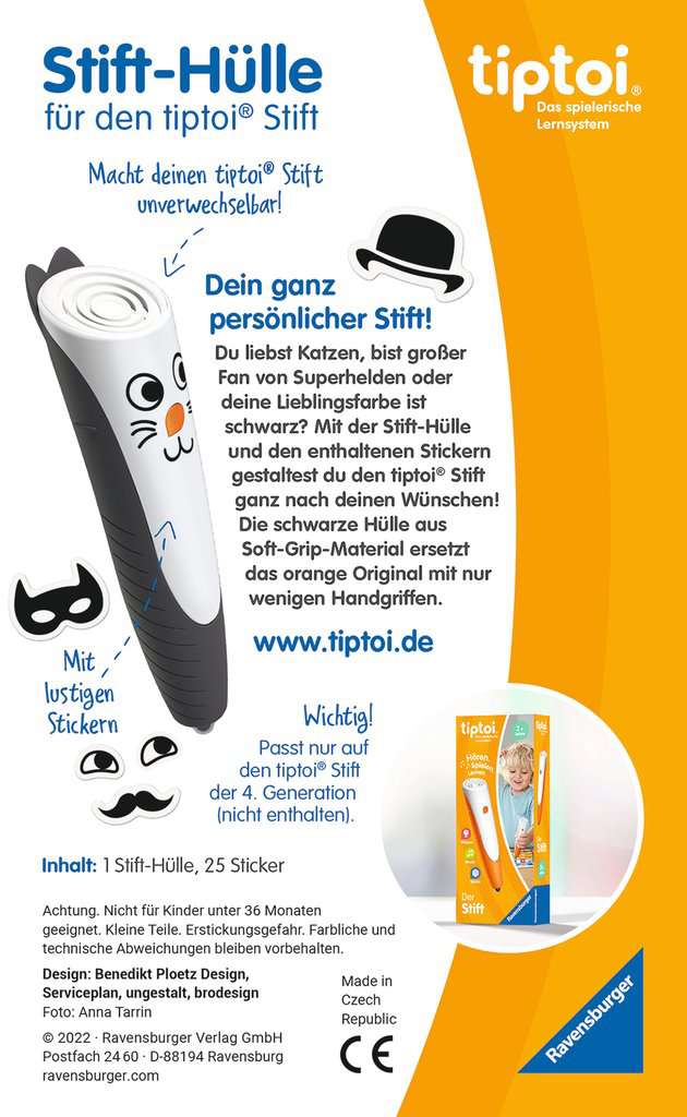 Stift-Hülle zum Wechseln in Schwarz