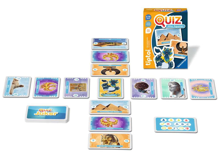 Ravensburger tiptoi 00166 Quiz Altes Ägypten, Quizspiel für Kinder ab 6 Jahren, für 1-4 Spieler