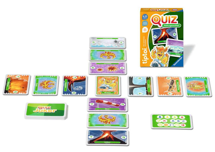 Ravensburger tiptoi 00167 Quiz Naturgewalten, Quizspiel für Kinder ab 6 Jahren, für 1-4 Spieler