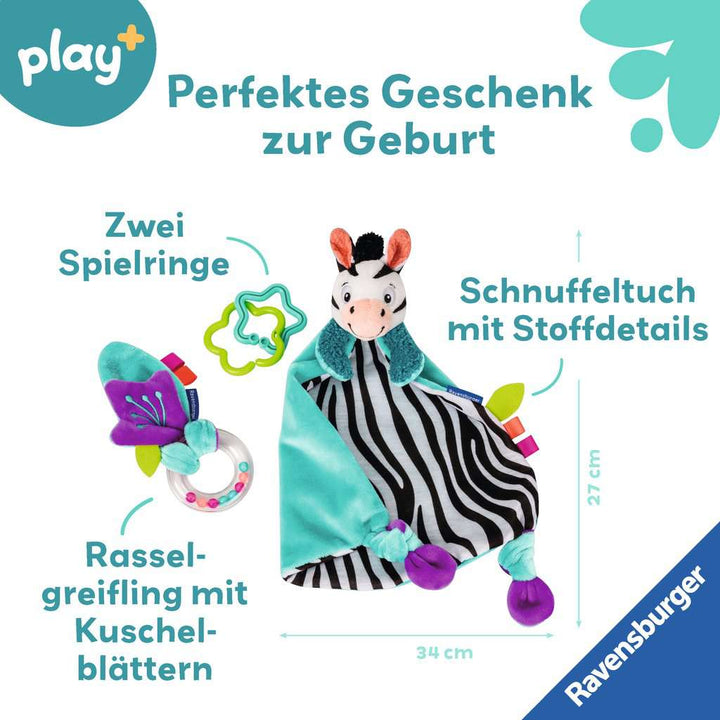 Fühlen, rasseln, spielen (Geschenk-Set: Zebra)