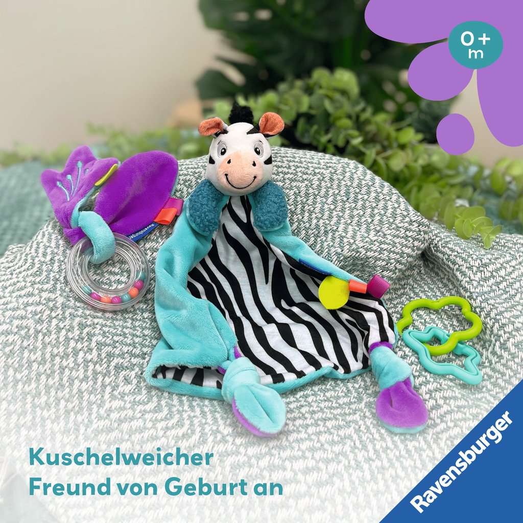 Fühlen, rasseln, spielen (Geschenk-Set: Zebra)