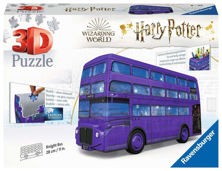 Ravensburger 3D Puzzle 11158 - Knight Bus Harry Potter - Der Fahrende Ritter als 3D Puzzle Fahrzeug - ab 8 Jahren