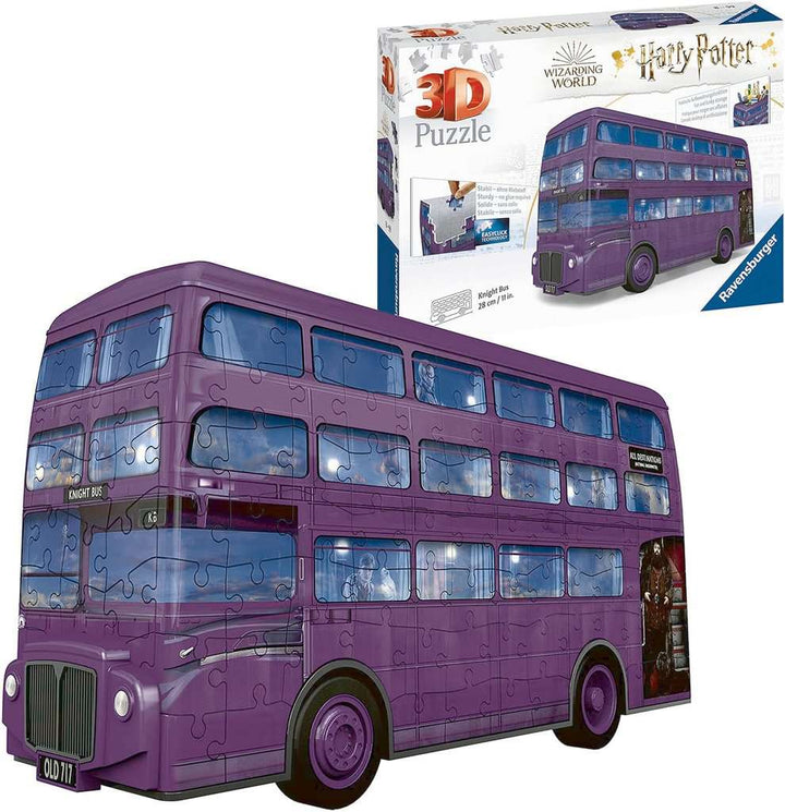 Ravensburger 3D Puzzle 11158 - Knight Bus Harry Potter - Der Fahrende Ritter als 3D Puzzle Fahrzeug - ab 8 Jahren