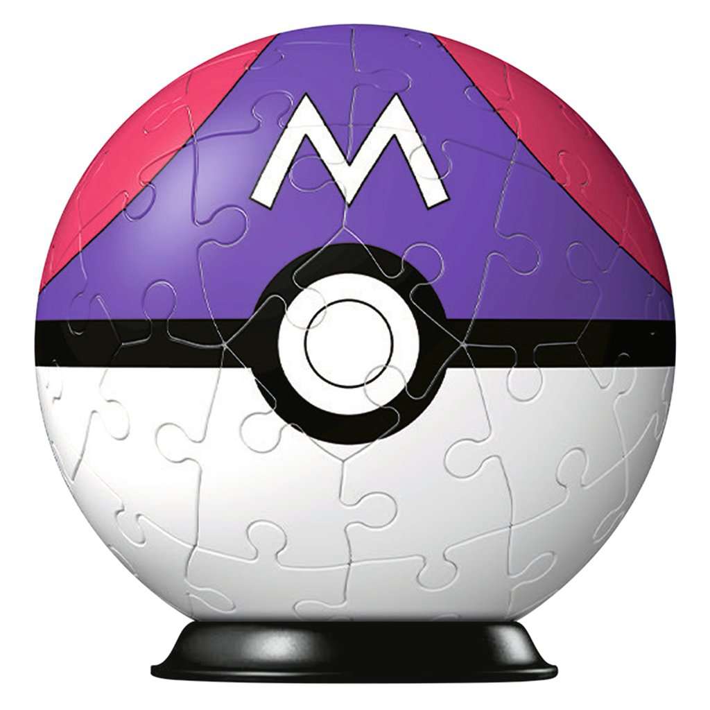 Ravensburger 3D Puzzle 11564 - Puzzle-Ball Pokémon Pokéballs - Meisterball - [EN] Master Ball - für große und kleine Pokémon Fans ab 6 Jahren