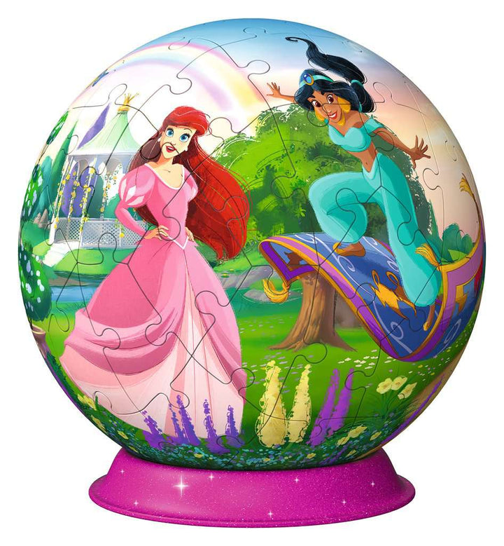 Ravensburger 3D Puzzle 11579 - Puzzle-Ball Disney Princess - Puzzeln in drei Dimensionen nach Motiv oder Zahlen - für große und kleine Fans der Disney Prinzessinnen ab 6 Jahren