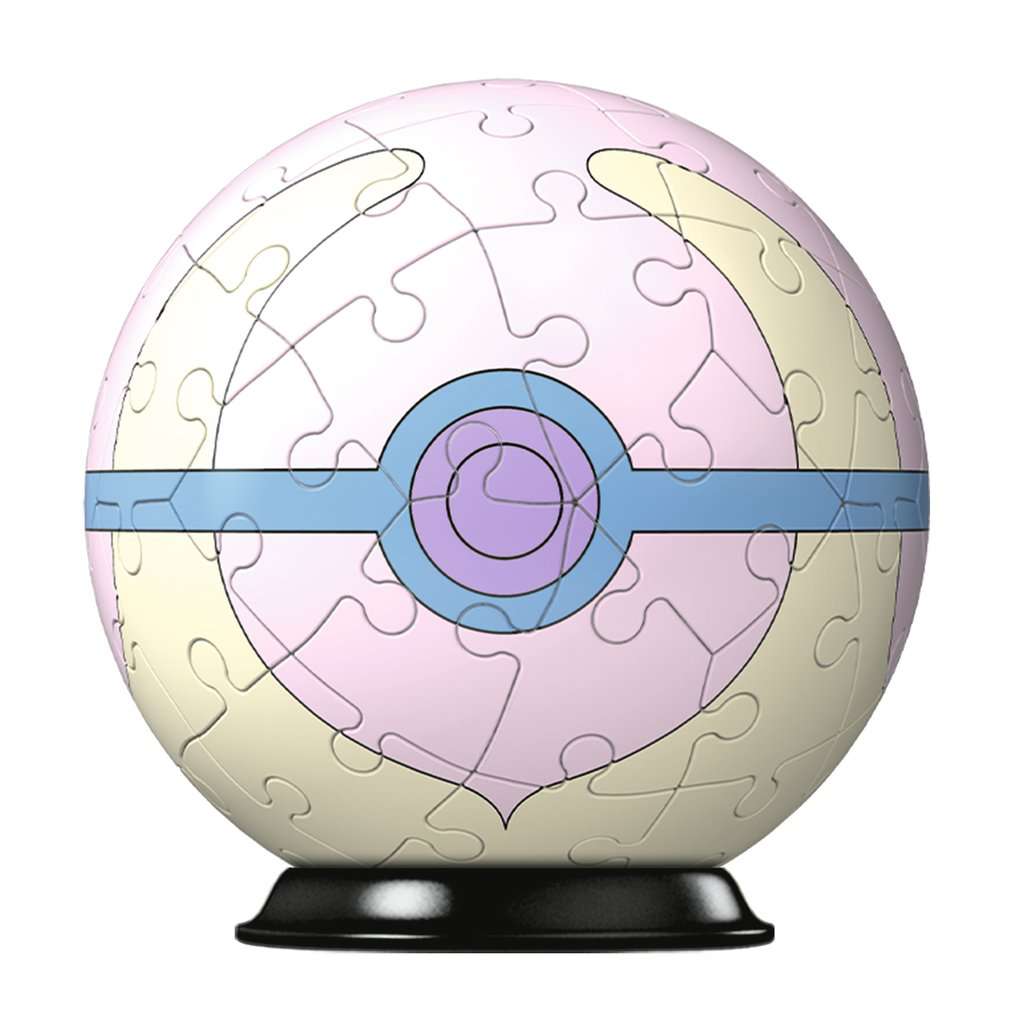 Ravensburger 3D Puzzle 11582 - Puzzle-Ball Pokémon Pokéballs - Heilball - [EN] Heal Ball - für große und kleine Pokémon Fans ab 6 Jahren