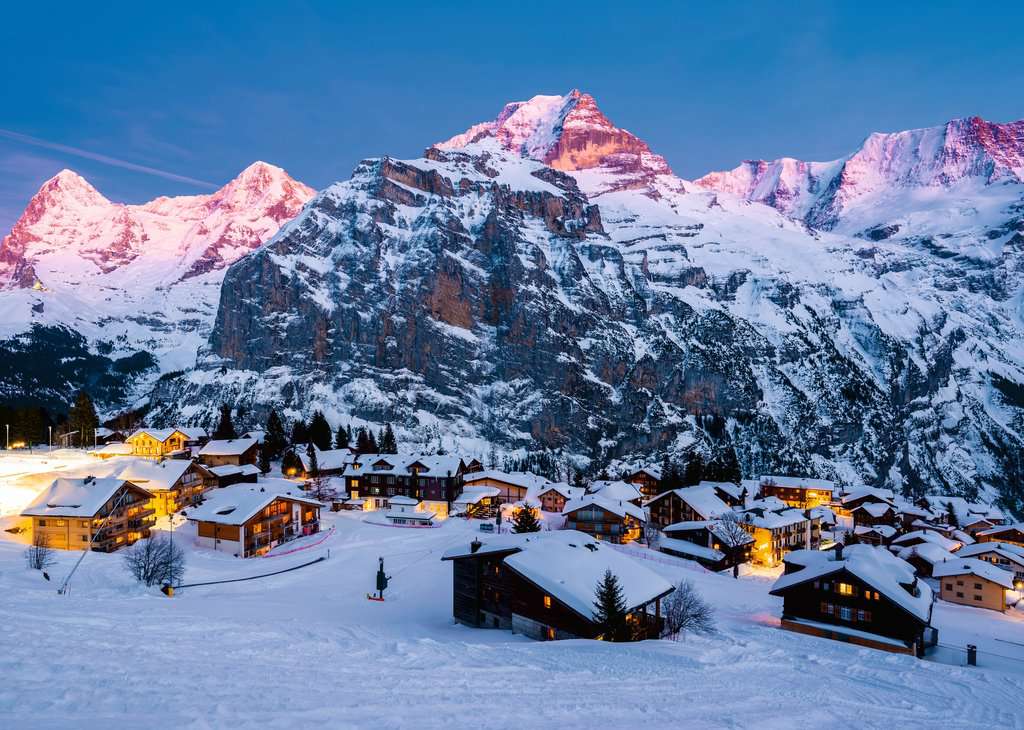 Ravensburger Puzzle 12000254 - Berner Oberland, Mürren - 1000 Teile Puzzle, Beautiful Mountains Kollektion, für Erwachsene und Kinder ab 14 Jahren