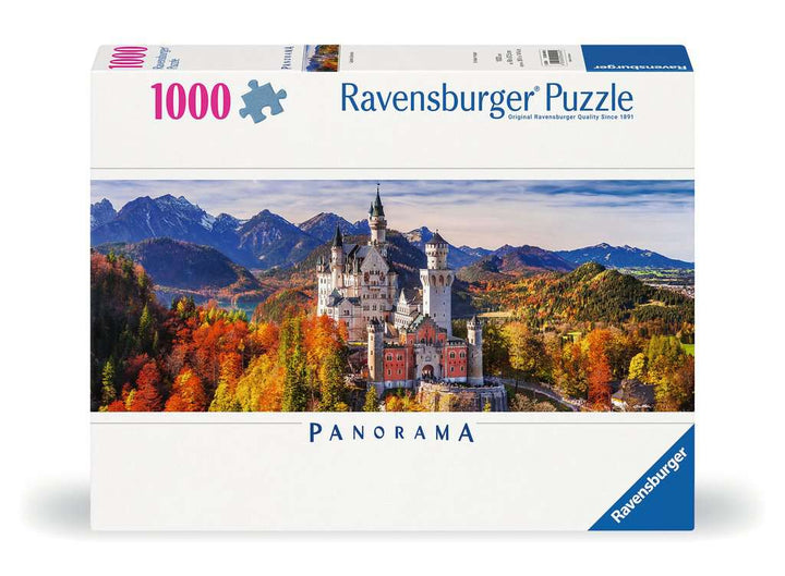 Ravensburger Puzzle 12000445 - Schloss in Bayern - 1000 Teile Puzzle für Erwachsene und Kinder ab 14 Jahren, Puzzle von Schloss Neuschwanstein im Panorama-Format