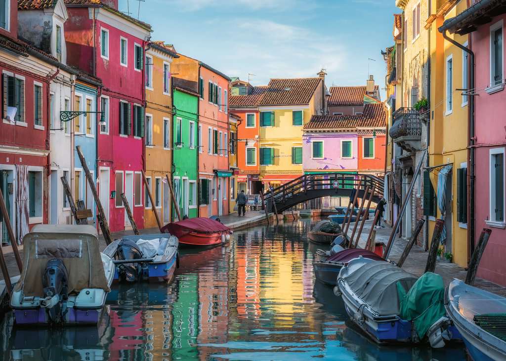 Ravensburger Puzzle 12000623 Burano in Italien - 1000 Teile Puzzle für Erwachsene und Kinder ab 14 Jahren