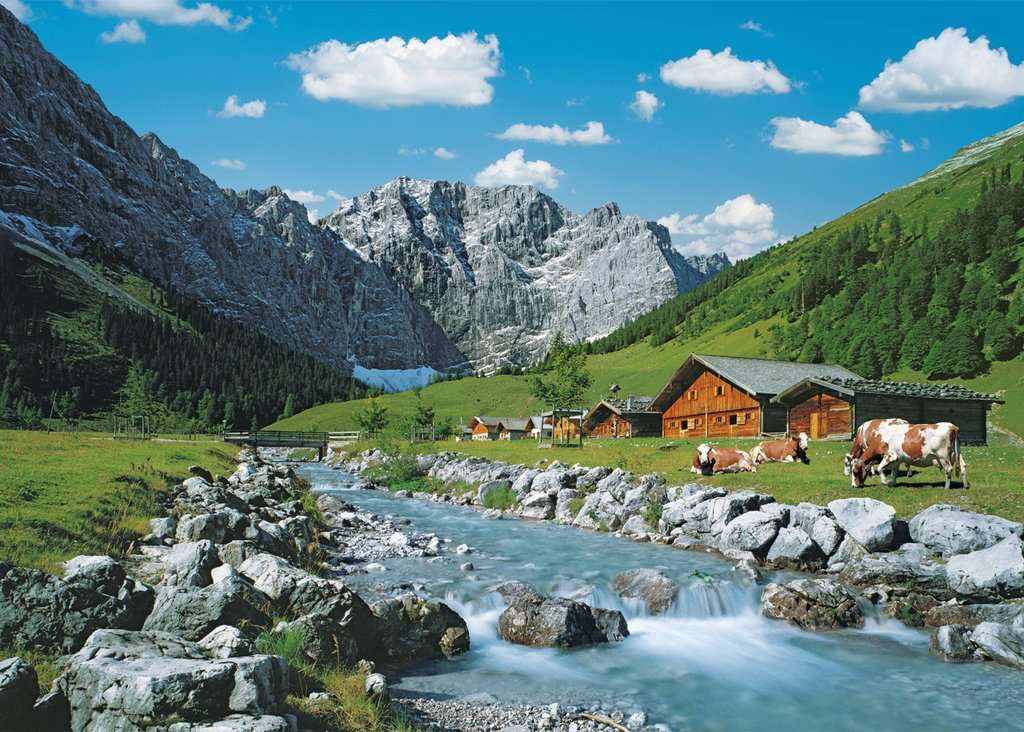 Ravensburger Puzzle 12000649 - Krawendelgebirge in Österreich - 1000 Teile Puzzle für Erwachsene und Kinder ab 14 Jahren, Landschafts-Puzzle mit Österreich-Motiv