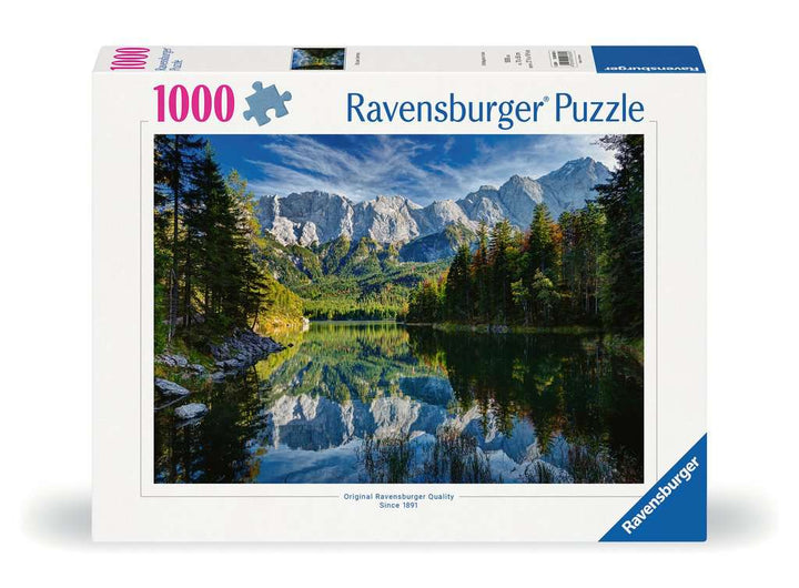 Ravensburger Puzzle 12000653 - Eibsee mit Wettersteingebirge - 1000 Teile Puzzle für Erwachsene und Kinder ab 14 Jahren, Puzzle mit Alpen-Motiv