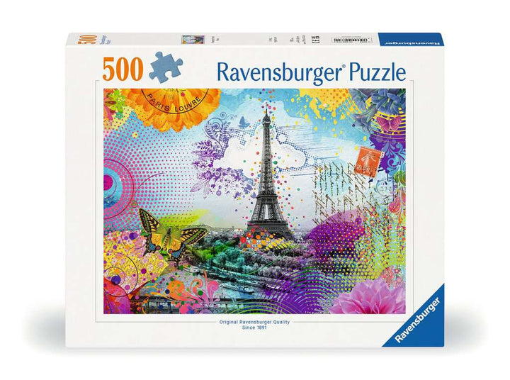 Ravensburger Puzzle 12000772 Postkarte aus Paris - 500 Teile Puzzle für Erwachsene ab 12 Jahren