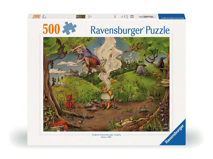 Ravensburger Puzzle 12000777 - Bei der Waldhexe - 500 Teile Puzzle für Erwachsene ab 12 Jahren