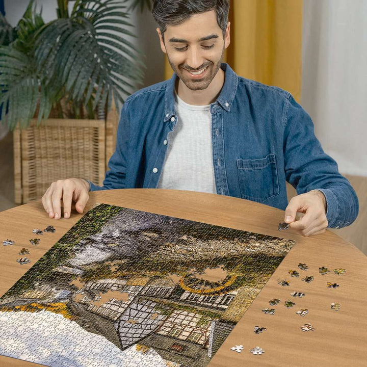 Ravensburger Puzzle 12000792 - Monschau in der Eifel - 1000 Teile Puzzle für Erwachsene ab 14 Jahren