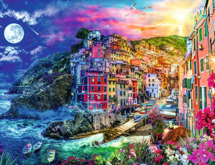 Ravensburger Puzzle 12000803 - Farbenfrohe Cinque Terre - 2000 Teile Puzzle für Erwachsene ab 14 Jahren