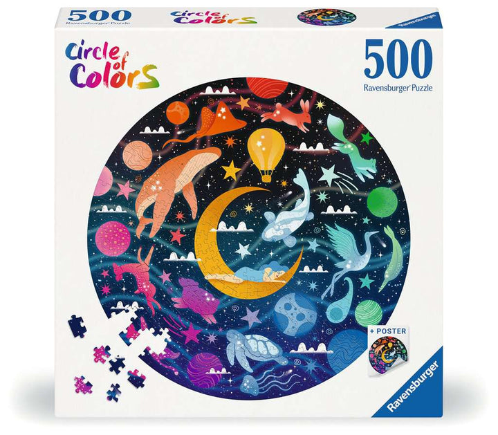 Ravensburger - Puzzle für Erwachsene - Rundes Puzzle mit 500 Teilen - Geeignet ab 12 Jahren - Träume (Farbkreis) - Puzzle Made in Europe - 12000818