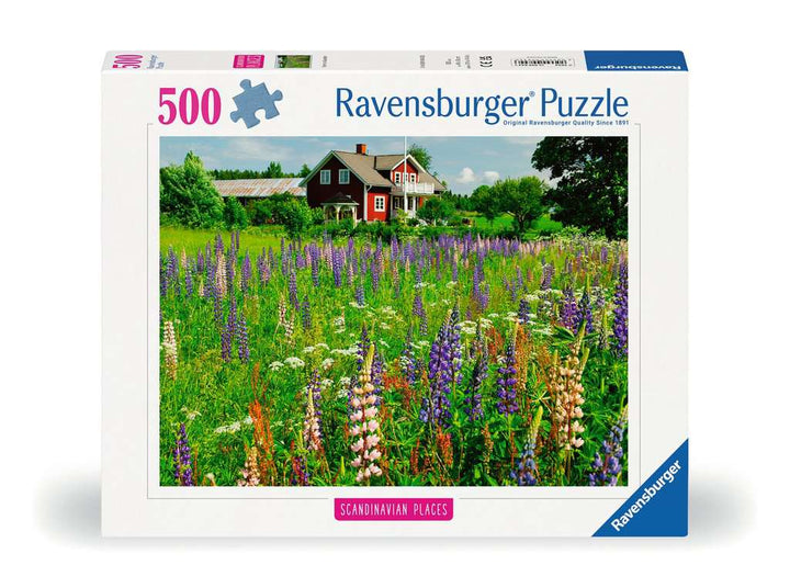 Ravensburger Puzzle 12000844, Scandinavian Places - Bauernhof in Schweden - 500 Teile Puzzle für Erwachsene und Kinder ab 12 Jahren