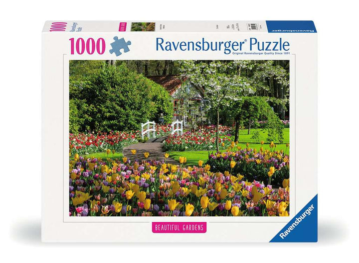 Ravensburger Puzzle 12000851, Beautiful Gardens - Keukenhof Gardens, Niederlande - 1000 Teile Puzzle für Erwachsene und Kinder ab 14 Jahren