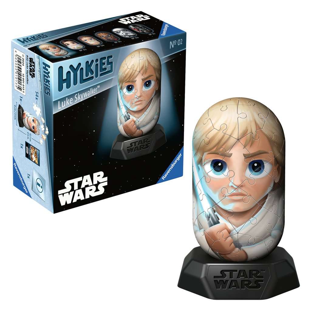 Ravensburger Hylkies: Die neue Sammelfigurenreihe zum selbst zusammenbauen. Figur #02 - Luke Skywalker - Für alle Star Wars Fans - Aufbauen, Verlieben, Sammeln