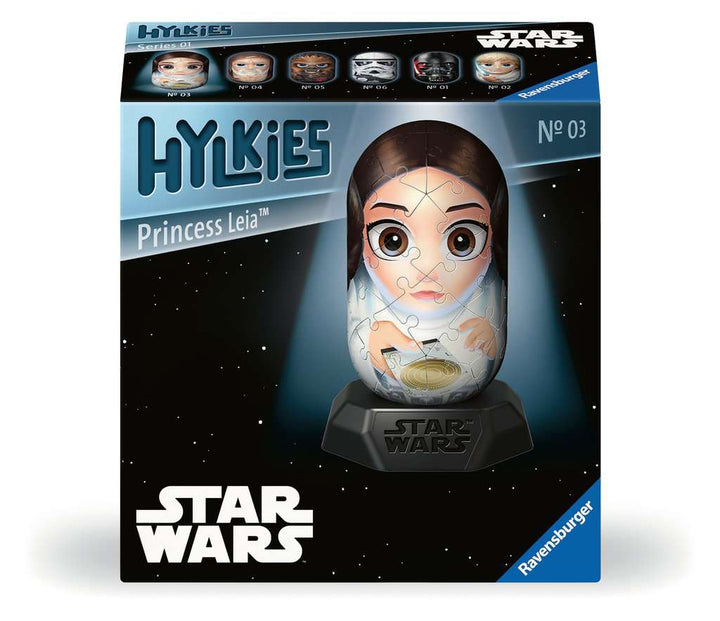 Ravensburger Hylkies: Die neue Sammelfigurenreihe zum selbst zusammenbauen. Figur #03 - Prinzessin Leia - Für alle Star Wars Fans - Aufbauen, Verlieben, Sammeln