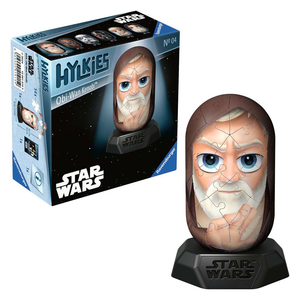 Ravensburger Hylkies: Die neue Sammelfigurenreihe zum selbst zusammenbauen. Figur #04 - Obi-Wan Kenobi - Für alle Star Wars Fans - Aufbauen, Verlieben, Sammeln