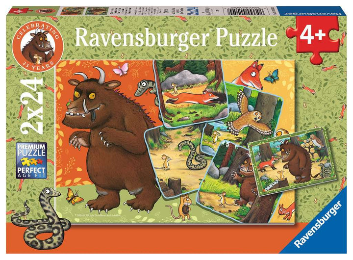 Ravensburger Kinderpuzzle 12001050 - 25 Jahre Grüffelo! -  2x24 Teile Grüffelo Puzzle für Kinder ab 4 Jahren