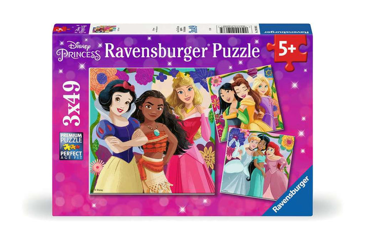 Ravensburger Kinderpuzzle 12001068 - Girl Power! -  3x49 Teile Disney Princess Puzzle für Kinder ab 5 Jahren