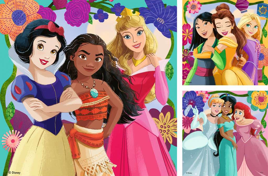 Ravensburger Kinderpuzzle 12001068 - Girl Power! -  3x49 Teile Disney Princess Puzzle für Kinder ab 5 Jahren