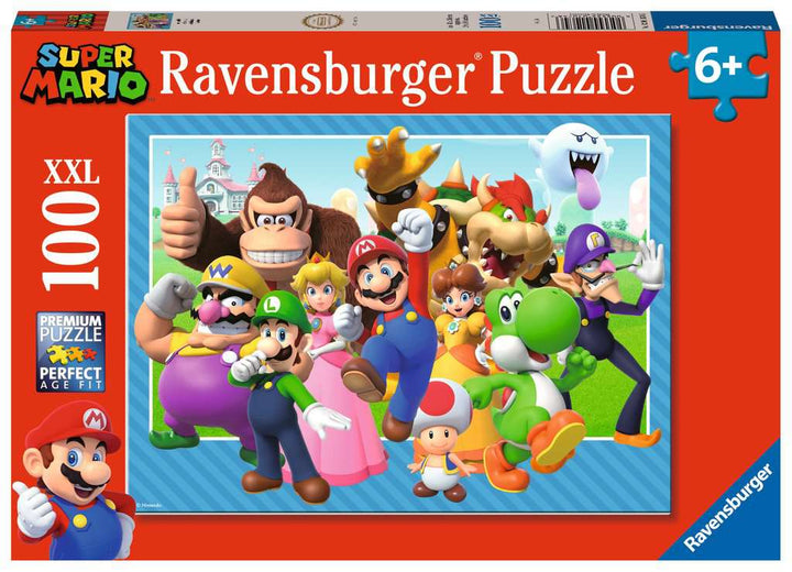 Ravensburger Kinderpuzzle 12001074 - Los geht's! - 100 Teile XXL Super Mario Puzzle für Kinder ab 6 Jahren