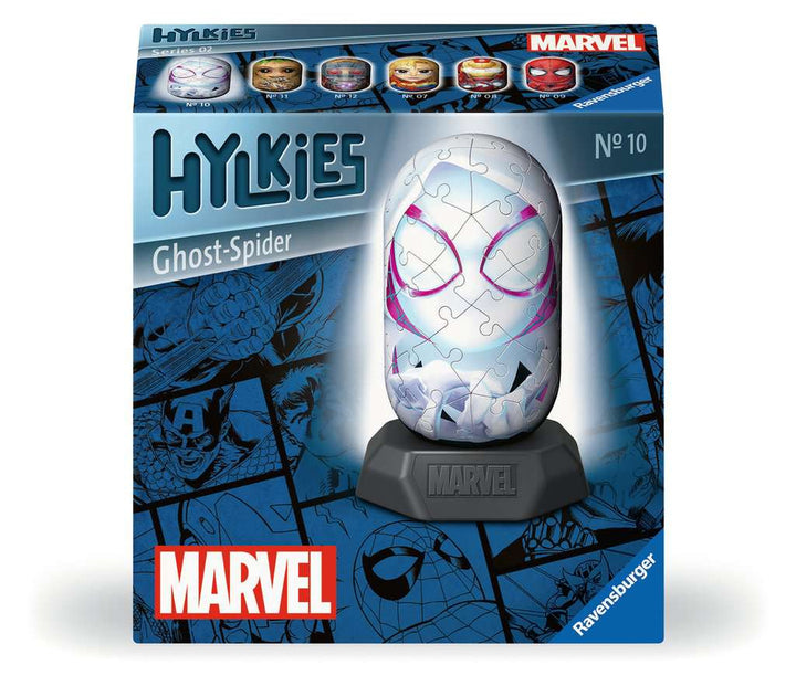 Ravensburger Hylkies: Die neue Sammelfigurenreihe zum selbst zusammenbauen. Figur #10 - Ghost-Spider - Für alle Marvel Universe Fans - Aufbauen, Verlieben, Sammeln