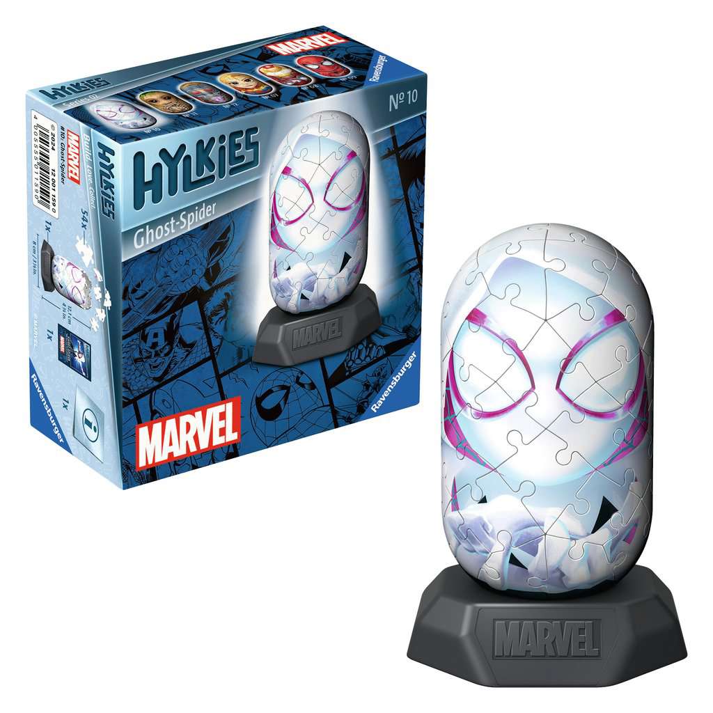 Ravensburger Hylkies: Die neue Sammelfigurenreihe zum selbst zusammenbauen. Figur #10 - Ghost-Spider - Für alle Marvel Universe Fans - Aufbauen, Verlieben, Sammeln