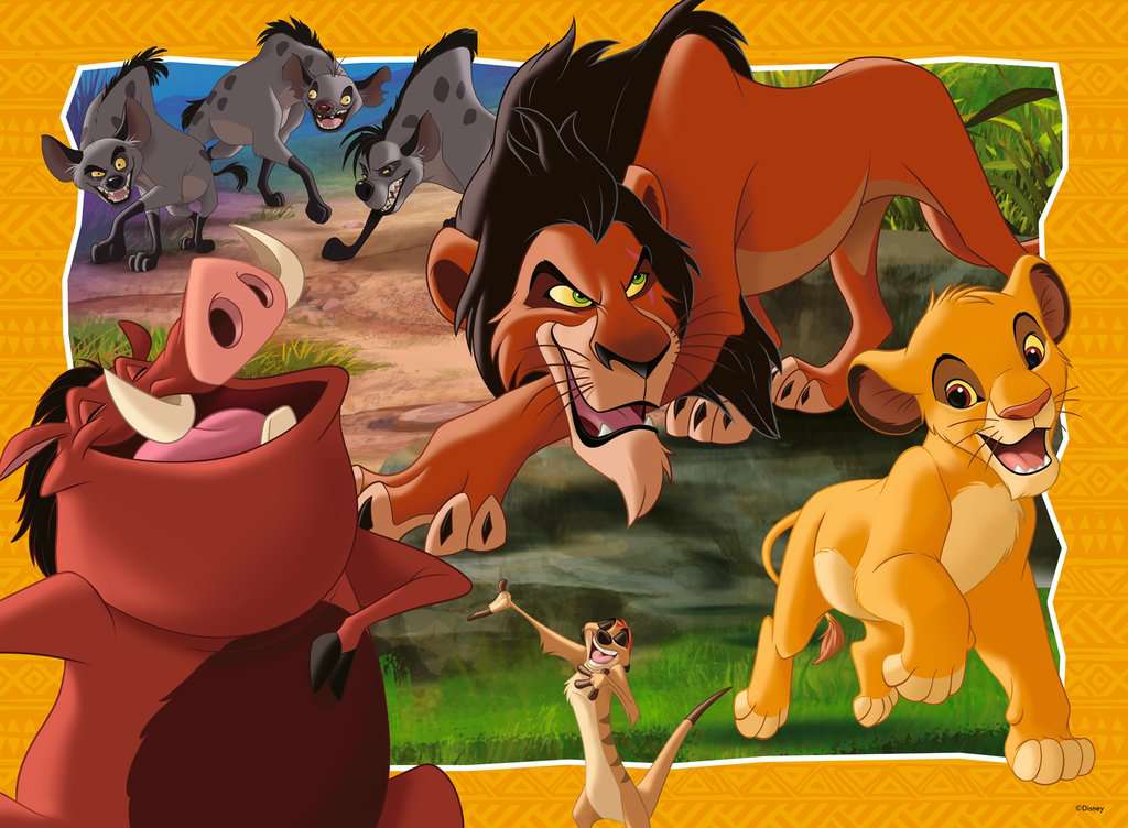 Ravensburger Kinderpuzzle 12001177 - Hakuna Matata - 200 Teile XXL Disney König der Löwen Puzzle für Kinder ab 8 Jahren