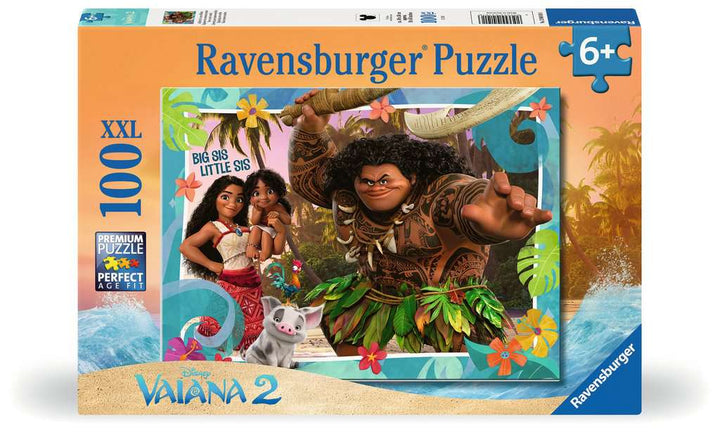 Ravensburger Kinderpuzzle 12004101 - Vaiana 2 Aufbruch in neue Welten - Puzzle für Kinder ab 6 Jahren, mit 100 Teilen im XXL-Format