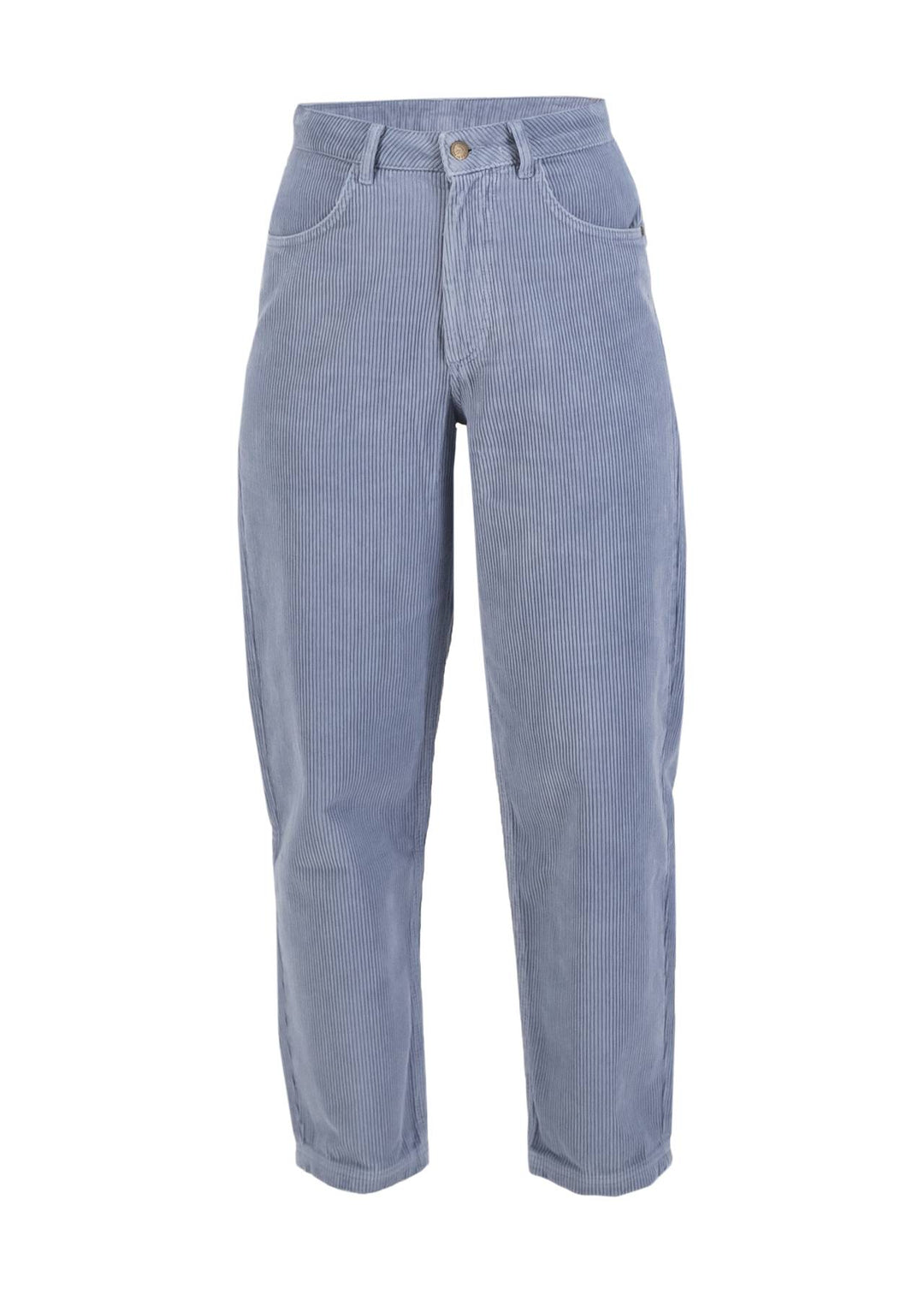 High Waist Olotte light blue corduroy