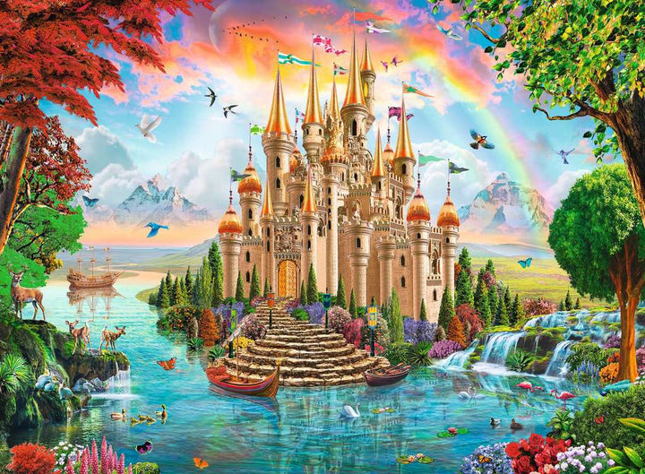 Ravensburger Kinderpuzzle - Märchenhaftes Schloss - 100 Teile Puzzle für Kinder ab 6 Jahren