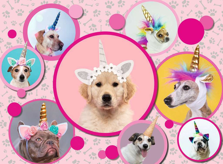 Knuffige Einhorn-Hunde