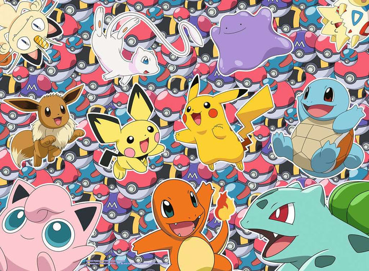 Ravensburger Kinderpuzzle 13338 - Bereit zu kämpfen! - 100 Teile XXL Pokémon Puzzle für Kinder ab 6 Jahren