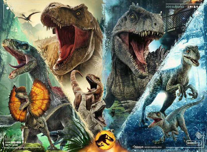 Ravensburger Puzzle 13341 - Dinosaurierarten - 100 Teile XXL Jurassic World Dominion Puzzle für Kinder ab 6 Jahren