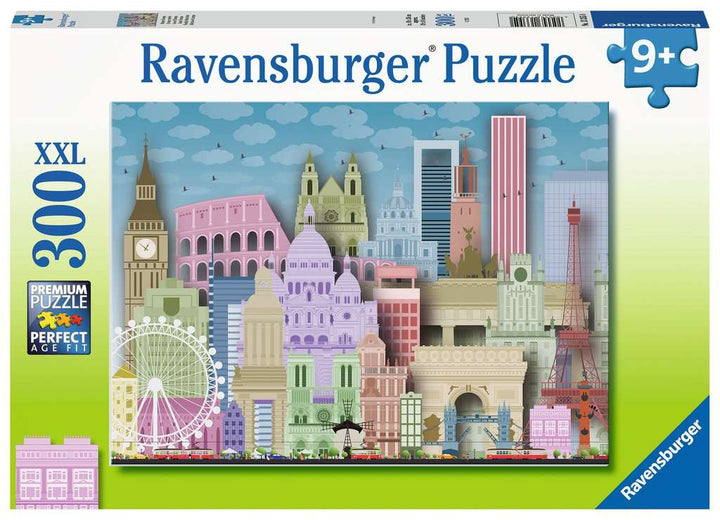 Ravensburger Kinderpuzzle - 13355 Buntes Europa - 300 Teile Puzzle für Kinder ab 9 Jahren