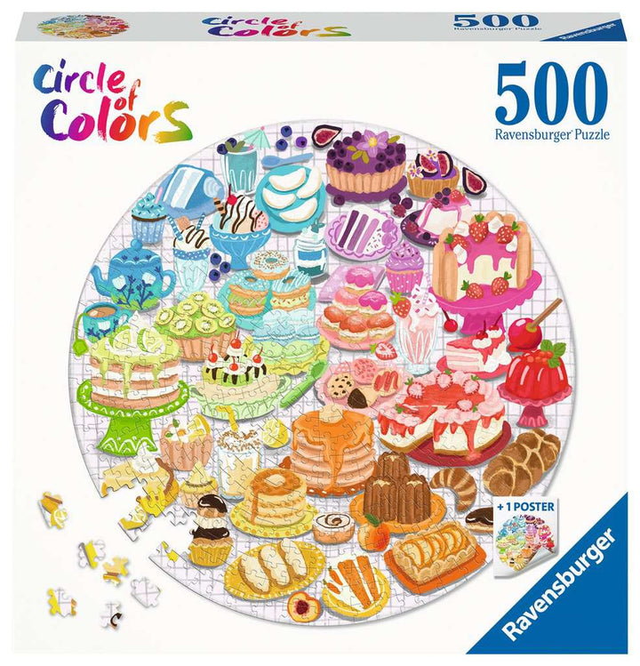 Ravensburger Puzzle 17171 Circle of Colors - Desserts & Pastries 500 Teile