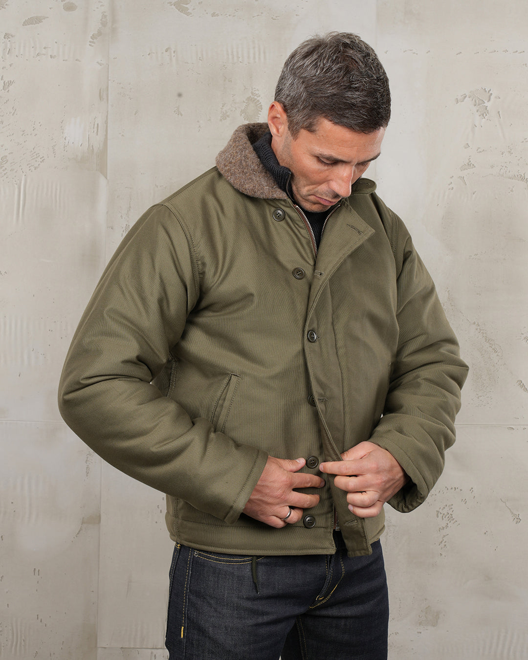 1943 N1 Deck Jacket Bangor Green