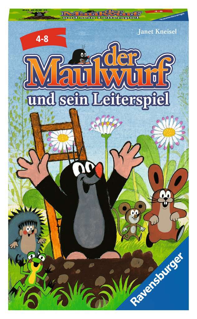 Der Maulwurf und sein Leiterspiel, ein Mitbringspiel von Ravensburger für Kinder ab 4 Jahren