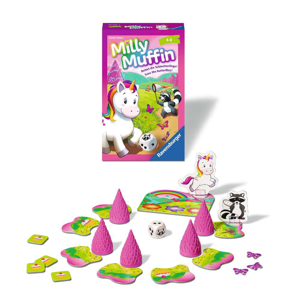 Ravensburger®, Milly Muffin, 20670, kooperatives Einhorn Kinderspiel ab 4 Jahren